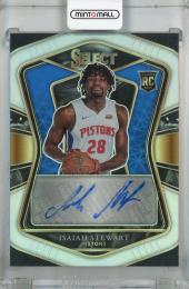 2020-21 Panini Select Isaiah Stewart Rookie Signatures Silver #16 RC Auto【025/249】 Detroit Pistons
