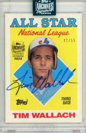 2024 Topps Archives Signature Series Retired Tim Wallach Autograph Card【42/55】 Expos