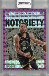 2022-23 Panini Mosaic Stephen Curry Notoriety Purple #1 【57/99】 Golden State Warriors
