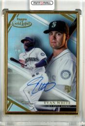 2021 Topps Gold Label Evan White Framed Autograph Card Mariners
