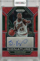 2022-23 Panini Prizm Shawn Kemp Signatures Red Choice #37 Auto  Seattle Supersonics