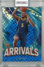2023-24 Topps Finest Jarace Walker Arrivals Blue Checkerboard Refractor #A-11 RC【28/99】 Indiana Pacers