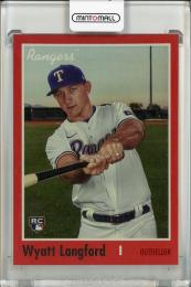 2024 Topps Archives Wyatt Langford Design Variations Red Hot Foil【44/50】 Texas Rangers