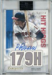 2019 Topps Luminaries Rod Carew Hit Kings Autograph Relics Blue【01/10】 Los Angeles Angels