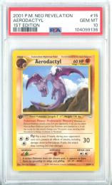 【英語版】《プテラ/AERODACTYL》[NEO]【PSA10】Gem-MINT