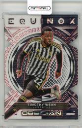 2023-24 PANINI Obsidian Timothy Weah Equinox Electric Etch Red Pulsar #17【20/75】 Juventus