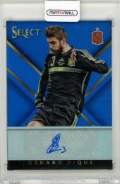 2015-16 PANINI Select Gerard Pique Signatures Blue #SSGP【14/15】 Spain