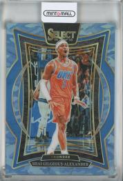 2024-25 Panini Select Shai Gilgeous-Alexander Blue Camo Prizms #36【57/99】 Oklahoma City Thunder