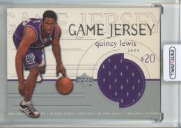 1999-00 Upper Deck Quincy Lewis Game Jerseys #GJ29 Utah Jazz