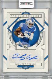 2020 PANINI National Treasures #120 Rookie Signatures RC Quintez Cephus Detroit Lions 【45/99】