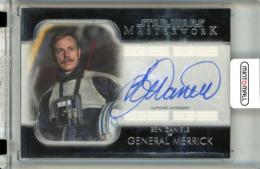 2020 Topps Star Wars Masterwork Ben Daniels as General Merrick #A-BD Autographs