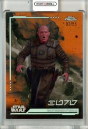 2024 Topps Chrome Star Wars Burg #AV-60 Aurebesh Variations Rebel Orange Refractors 【03/25】