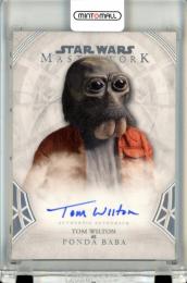 2018 Topps Star Wars Masterwork Tom Wilton as Ponda Baba #A-TW Autographs