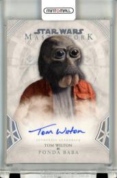 2018 Topps Star Wars Masterwork Tom Wilton as Ponda Baba #A-TW Autographs