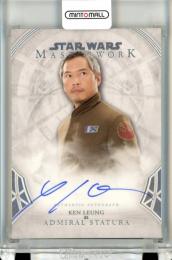 2018 Topps Star Wars Masterwork Ken Leung as Admiral Statura #A-KL Autographs