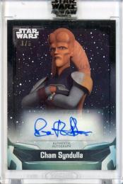 2021 Topps Star Wars Signature Series Robin Atkin Downes as Cham Syndulla #A-RD Autographs Black【1/5】《ファーストナンバー!》