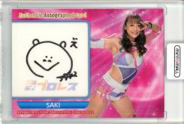 2022 BBM 女子プロレス  SAKI 直筆サインカード 030/105