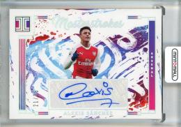 2023-24 Panini Impeccable Premier League Soccer Alexis Sanchez Masterstrokes Silver/AUTO/#M-ASZ【21/25】 Arsenal