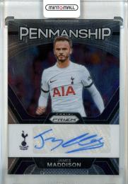 2023-24 Panini Prizm Premier League Soccer James Maddison Penmanship Auto/#P-JM/ Tottenham Hotspur