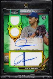 2024 Topps Triple Threads #RARSI Shota Imanaga Rookie Autograph Relics Emerald【20/50】 Chicago Cubs
