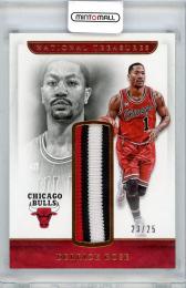 2016-2017 PANINI NATIONAL TREASURES Derrick Rose Jersey【23/25】 Chicago Bulls