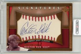 2005 UPPER DECK Carlton Fisk Autograph Card