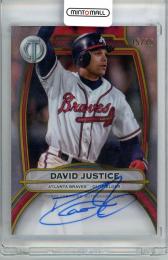 2025 Topps Tribute David Justice AUTO【15/75】 Atlanta Braves