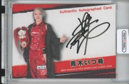 BBM女子プロレスカード2024 青木 いつ希 直筆サインカード【12/100】
