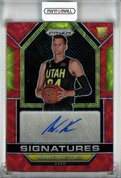 2022-23 Panini Prizm Basketball Walker Kessler Rookie Signatures Prizms Choice AUTO/#10 Utah Jazz