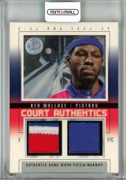 2004-05 Fleer E-XL Ben Wallace Court Authentics Patches/Warm Ups #BW【08/44】 Detroit Pistons