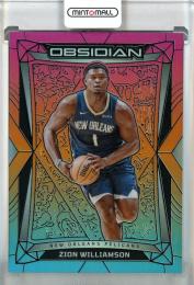 2023-24 Panini Obsidian Basketball Zion Williamson Electric Etch Neon Flood #127 New Orleans Pelicans