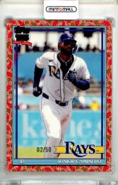 2026 Topps Series 1 Japan Edition Junior Caminero #T91-62 1991 TOPPS BASEBALL Koi Gold Parallel【02/50】 Rays