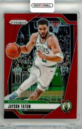 2024-25 Panini Prizm Jayson Tatum #103 Base Red Prizm Parallel【064/299】 Celtics