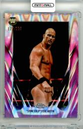 2026 Topps Chrome WWE “Stone Cold” Steve Austin #7 Base Pink RayWave Refractor Parallel【177/250】