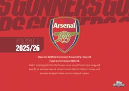 ◆予約◆SOCCER 2025-26 TOPPS CHROME ARSENAL HOBBY【購入制限1ボックスまで】