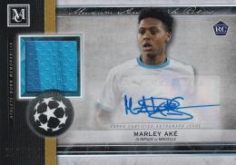 2020-21 Topps Museum Collection UEFA Champions League Olympique de Marseille Marley Ake Museum Autograph Relics 213/250