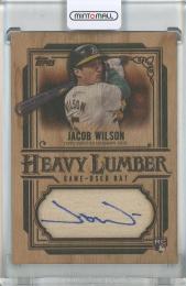 2025 Topps Update Jacob Wilson Heavy Lumber Autograph Relics #HLAR2JW Athletics