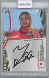 2024 EPOCH TEAM JAPAN -TEAM JAPAN PARIS 2024 MEDALISTS COLLECTION- / 吉沢恋(スケートボード 女子 ストリート) ゴールド箔AUTHENTIC AUTOGRAPH直筆サインカード 【36/86】