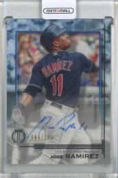 2019 Topps Tribute Jose Ramirez Autographs Blue #TAJRA【069/150】 Cleveland Guardians