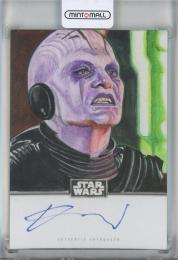 2025 Topps Star Wars Smuggler's Outpost Rupert Friend as The Grand Inquisitor Sketchagraphs #SCAFRI【1/1】