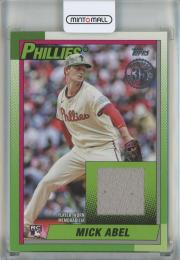 2025 Topps Update Mick Abel 90 Topps Relics #90RUMA Philadelphia Phillies