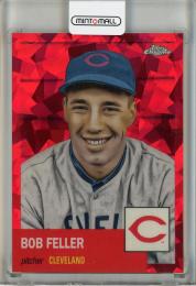 2022 Topps Chrome Platinum Anniversary Bob Feller Red Atomic Refractors #383【032/100】 Cleveland Guardians