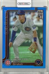 2025 Topps Update Matt Shaw Blue Rainbow Foil #US345【116/250】 Chicago Cubs