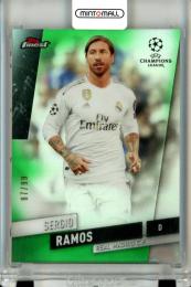 2018-19 Topps Finest Uefa Champions League Sergio Ramos Finest Autograph Green【87/99】 Real Madrid