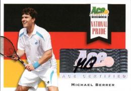 2013 ACE Authentic Grand Slam  Michael Berrer Autograph