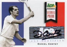 2013 ACE Authentic Grand Slam  Daniel Contet Autograph