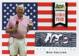 2013 ACE Authentic Grand Slam  Bud Collins Autograph