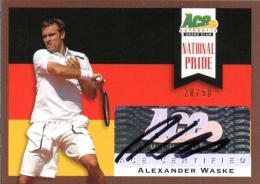 2013 ACE Authentic Grand Slam  Alexander Waske Autograph 20/50