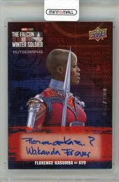 2022 UPPER DECK The Falcon and the Winter Soldier Florence Kasumba as Ayo Inscriptions #AFK "Wakanda Forever"【009/250】 marvel