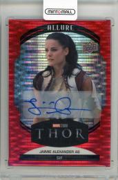 2022 UPPER DECK Marvel Studios Allure Jaimie Alexander Red Rainbow Autographs #8 marvel